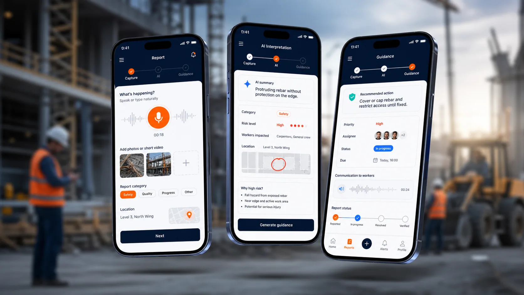 Korppi mobile app concept background